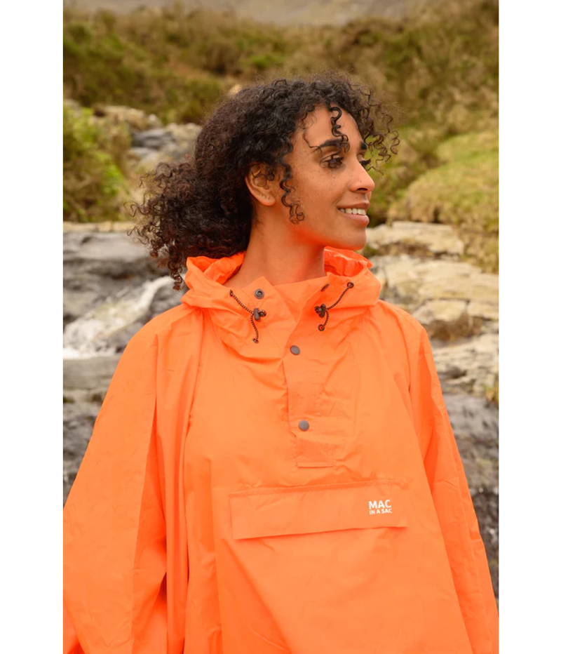 Mac In A Sac Origin 2 Poncho - Neon Orange-2